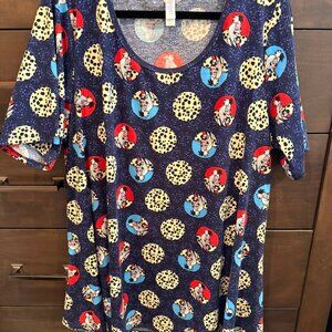 LuLaRoe Disney - 101 Dalmatians-Cruella de Vil   'Perfect T' -  3XL